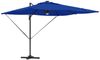Roma Parasol, Sonnenschirm, Gartenschirm Blau 286 x 284 x 270 cm Aluminium und Polyester Bild 2