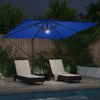 Roma Parasol, Sonnenschirm, Gartenschirm Blau 286 x 284 x 270 cm Aluminium und Polyester Bild 4