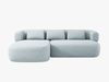 Micadoni 5-Sitzer Ecksofa Jenny Links Chenille Perfect Harmony Hellblau Bild 1