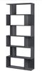 Bücherregal Borrby 192x80x24 cm mit 6 Ebenen Dunkelgrau en. casa Bild 3
