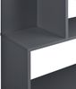 Bücherregal Borrby 192x80x24 cm mit 6 Ebenen Dunkelgrau en. casa Bild 4