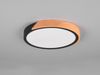 LED Deckenleuchte JANO rund Schwarz mit Holz, 3 Stufen Dimmer, Ø 31cm Bild 4