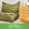 Green Bean® XXL Sitzsack 370 Liter waschbar, Cordstoff / EPS-Perlen Füllung grün, 25 x 180 x 140 cm Bild 2