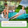 Green Bean® 2er Set XXL Sitzsack inkl. Poufmit mit EPS-Perlen - Riesensitzsack 140x180 Liege-Kissen Bean-Bag - Türkis Bild 4