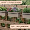 GarPet Blumenkasten 3 x Hängekasten Blumen Pflanz Kasten Set Wand Metall Haken Halterung Bild 3
