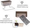GarPet Blumenkasten 3 x Hängekasten Blumen Pflanz Kasten Set Wand Metall Haken Halterung Bild 4