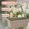 GarPet Blumenkasten 3 x Hängekasten Blumen Pflanz Kasten Set Wand Metall Haken Halterung Bild 5