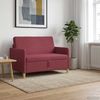 vidaXL Sofa mit Stauraum Weinrot 122 x 78 x 87 cm Polyester 42036894 Bild 3
