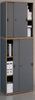 VCM Büroschrank Salia 920978 Anthrazit H. 183 x B. 60 x T. 37 cm Bild 2