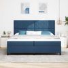 vidaXL Boxspringbett mit Matratze mit Kopfteil Blau 200 x 200 cm Stoff 3339496 Bild 3