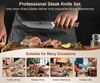 XINZUO Damaststahl Steakmesser Set 12.7cm Besteckmesser Küchenmesser Bild 5