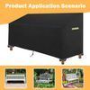 Gartenbank Schutzhülle 2/3 Sitzer UV-Wasserdicht 165 cm Schwarz Bild 4