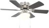 vidaXL Dekorativer Deckenventilator mit Leuchtmittel 82 cm Dunkelbraun 50537 Bild 5