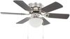vidaXL Dekorativer Deckenventilator mit Leuchtmittel 82 cm Dunkelbraun 50537 Bild 2