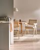 Esszimmerstuhl 2er Set AVA Holz Hellbraun Taupe Bild 3