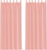 vidaXL Voile Vorhänge mit Stangentaschen 2 Stk. Rosa 4102200 Bild 2