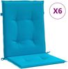 vidaXL Gartenstuhlauflagen für Niedriglehner 6 Stk. Blau 100x50x3 cm 314135 Bild 2