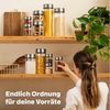SILBERTHAL Vorratsglas 12 Set, Vorratsdosen mit Klickdeckel, Glas, Edelstahl, (12er Set Mix, 12-tlg), Luftdicht & Mottensicher Bild 2