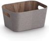 ZELLER 14519 Aufbewahrungsbox Pappe/Polyester, braun, ca. 30,5 × 23 × 15,2 cm Bild 1