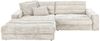 KAWOLA Sofa LANA Ecksofa Cord cremeweiß Recamiere links 83 x 205 x 296 cm Bild 3