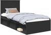 vidaXL Bettrahmen Schwarz 90 x 190 cm Massives Kiefernholz 3411065 Bild 2