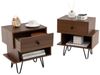 COSTWAY Nachttisch (2-St), 2er Set, mit Schublade & offenem Fach Bild 2
