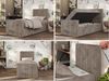Boxspringbett 90x200 TILIO DUO inkl. Bettkasten & 7-Zonen Multipocket-Matratze, Modernes Jugendbett, Einzelbett - Hellbraun Cord - H4 - Rechts Bild 2