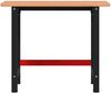vidaXL Werkbank 100x60x81,5 cm Massivholz Buche Rechteckig 3309662 Bild 4