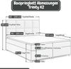 Best for Home Boxspringbett mit Bettkasten Trinity K 2 Lux inkl. 7 cm Topper (140x200 160x200 180x200 200x200 cm), Verschiedene Liefermöglichkeiten, TOP Preis-Leistungs-Verhältnis Bild 2