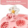 FOUORTUNATE-BEE Silikonform Blumen Formen 3D Kerzen Silikonformen Gießformen, (DIY Kerzen Seife Herstellung, Blumen Kerzenformen Zum Gießen) Bild 3