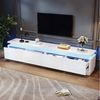KLAM HOME Lowboard Moderner TV-Schrank Lowboard 180cm in Hochglanz-Optik (Elegantes Medienmöbel mit LED-Beleuchtung), Praktischer TV-Stand mit 4 Schubladen für Fernseher bis 80 Zoll Bild 2