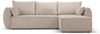 Micadoni Ecksofa Kaelle 4-Sitzer mit Schlaffunktion Rechts Chenille Beige Bild 1