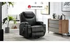 Vente-unique - Massagesessel - Kunstleder - Schwarz - SILVANO Bild 2