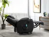 Vente-unique - Massagesessel - Kunstleder - Schwarz - SILVANO Bild 4