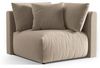 Micadoni Eckmodul Chris 1-Sitzer Samt Ecru Bild 2