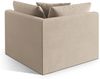 Micadoni Eckmodul Chris 1-Sitzer Samt Ecru Bild 3