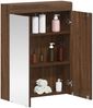 vidaXL Badezimmerspiegelschrank TULUM Braun Eichen-Optik Holzwerkstoff 880368 Bild 3