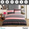 Buymax Bettwäsche, Renforcé, 3 teilig, Bettbezug-Set 200x200 cm 100% Baumwolle mit Reißverschluss, Streifen Bild 4