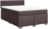 vidaXL Boxspringbett mit Matratze Dunkelbraun 140x200 cm Stoff 3288228 Bild 3