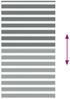 vidaXL Doppelrollo Dunkelgrau 135x200 cm Stoffbreite 130,9 cm Polyester 4014164 Bild 5