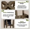 Bamworld Blumenhocker aus Bambus, Blumenständer Outdoor/Indoor Teleskopisch Verstellbar (1 St), Wetterfest für Balkon Wohnzimmer Bild 4