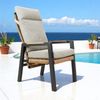 osoltus Vicenza Alu Teak Gartensessel verstellbar Sessel Anthrazit + Kissen Bild 2