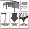 Mendler 'HWC-L41' Pergola mit 6 Seitenwände, Metall weiß, 3x6 m Bild 2