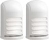 2er-Set LED Außenwandleuchte mit Bewegungsmelder & Batterie, Weiß H: 13cm Bild 3