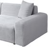 HOME DELUXE Ecksofa AMELIO Cord Grau Links - 240 x 178 cm Bild 4