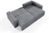 Ecksofa mit Schlaffunktion NATALIA in Stoff Tilia Grau Ottomane Rechts Bild 5