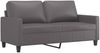 vidaXL 3-tlg. Sofagarnitur mit Kissen Grau Kunstleder 3201415 Bild 4