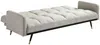 Vente-unique - ROREMA Sofa Stoff Beige - B 82 cm x H 75 cm x L 193 cm Bild 4