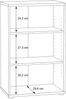 FORTE Tempra2 Regal, Holzwerkstoff, Braun, 54 x 85,5 x 34,8 cm Bild 5