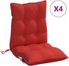 vidaXL Niedriglehner-Auflagen 4 Stk. Rot Oxford-Gewebe 377690 Bild 2